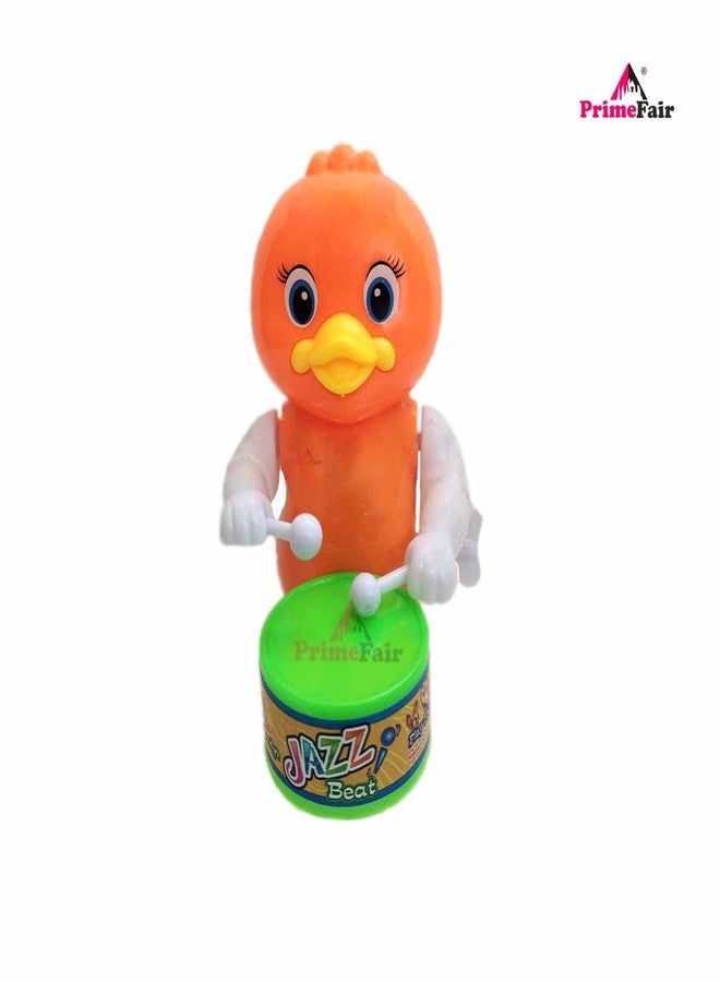 PRIMEFAIR Musical Drum Happy Drummer Key Operated Toys for Kids Dancing Action Rattle Toy (Multicolor) - Image 2