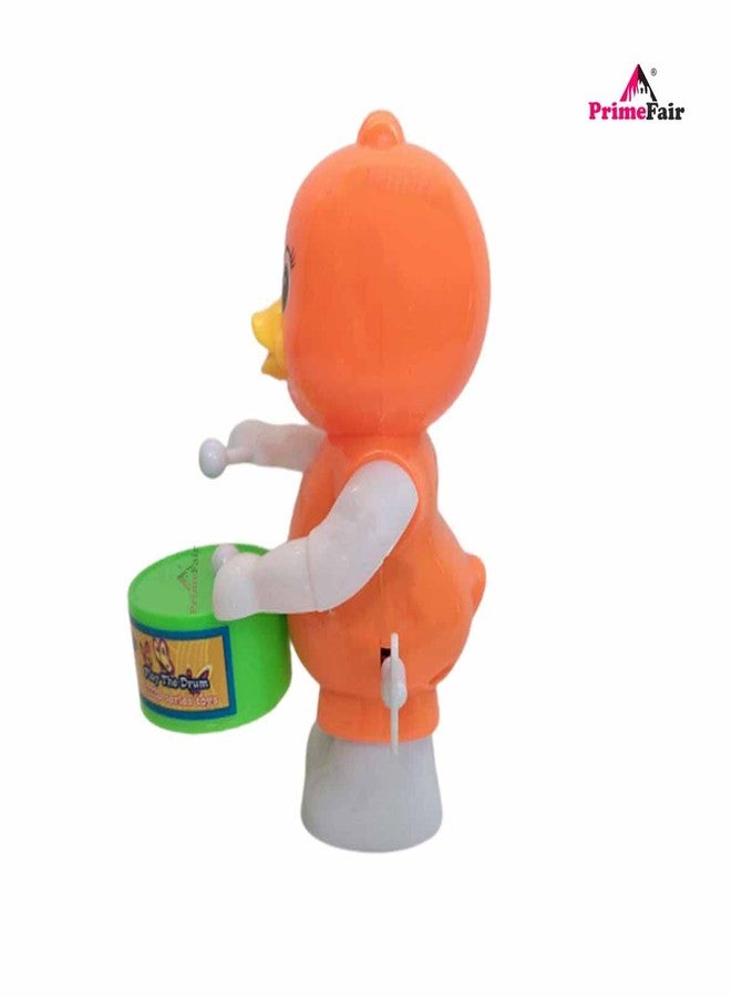 PRIMEFAIR Musical Drum Happy Drummer Key Operated Toys for Kids Dancing Action Rattle Toy (Multicolor) - Image 3