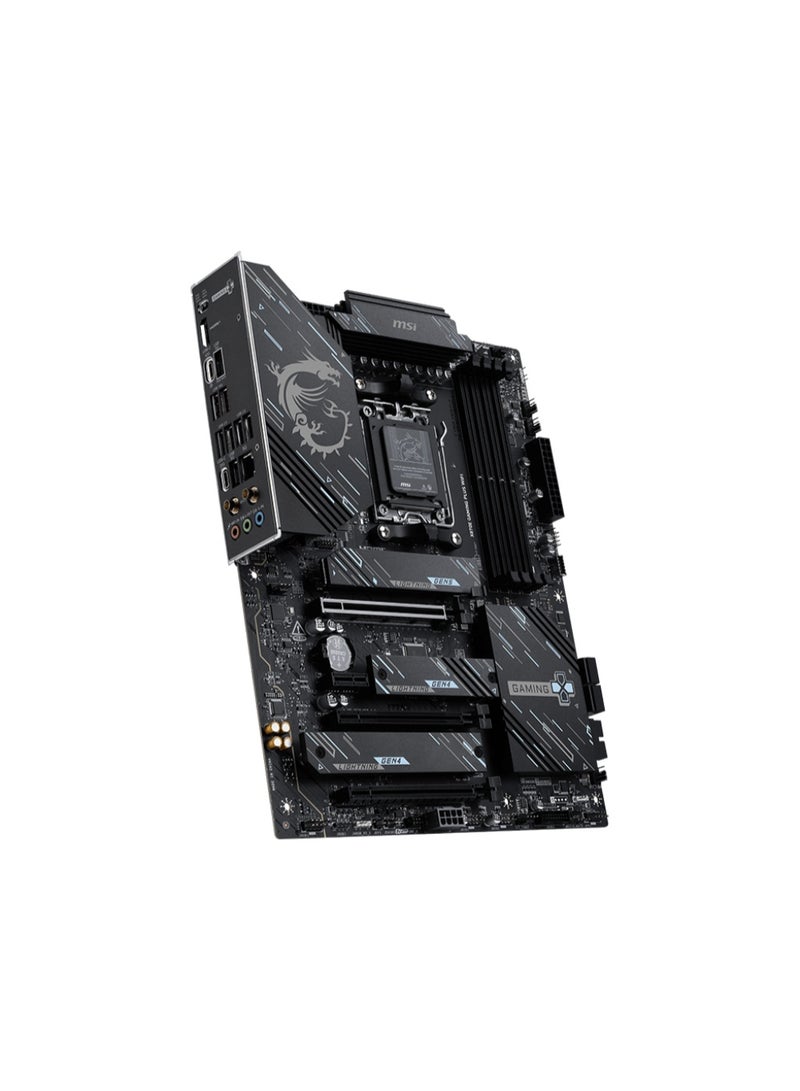 MSI MSI X870E Gaming Plus WiFi ATX Motherboard, AM5 Socket, X870E Chipset, DDR5 up to 256GB, PCIe 5.0, 3x M.2, USB4 40Gbps, Wi-Fi 7, 5GbE LAN, HDMI 2.1 & DisplayPort 1.4, RGB Sync, Extended Heatsinks & M.2 Shield Frozr | 911-7E70-001 - Image 4