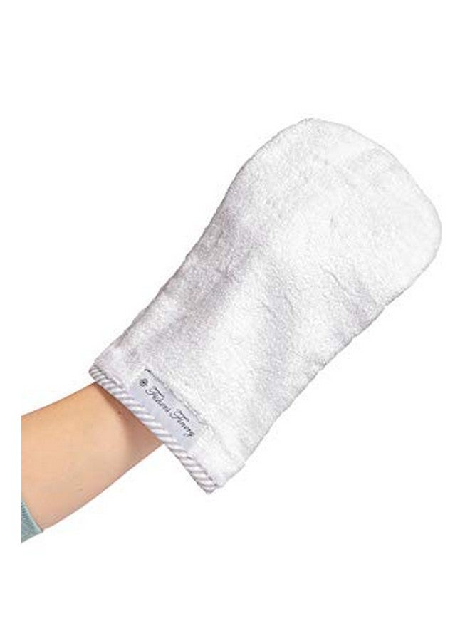 Fishers Finery Fishers Finery Bamboo Viscose Baby Hooded Bath Towel & Washcloth Set - Unique Mitten Design (Gray)  - Image 2