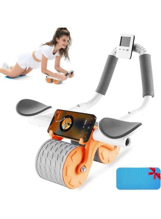 Dual Exercise Wheel With Knee Mat Stand For Strength And Fitness Training At Home And Gym - pzsku/Z34F58E9B2621181D6DECZ/45/_/1725957964/e2f2e25a-ee21-4c76-90d9-fbc3bf379232