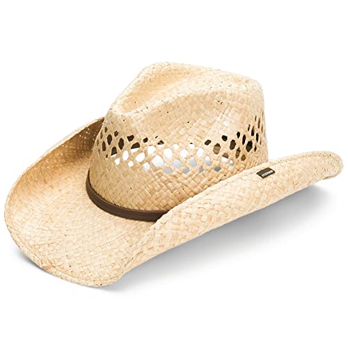 Stetson قبعة ستتسون للرجال من القش، طبيعي، صغير - Image 2