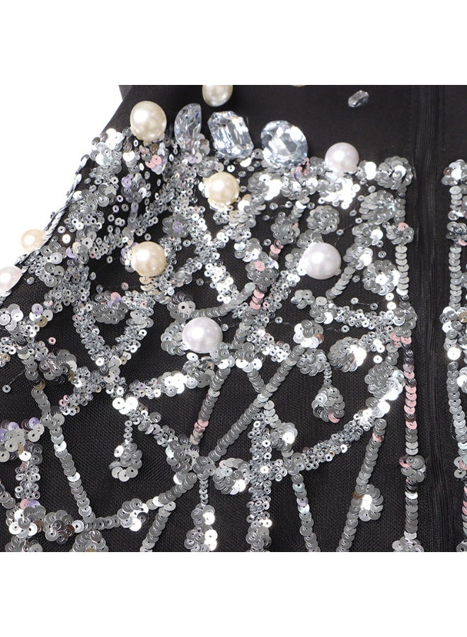 Embellished Blazer Dress