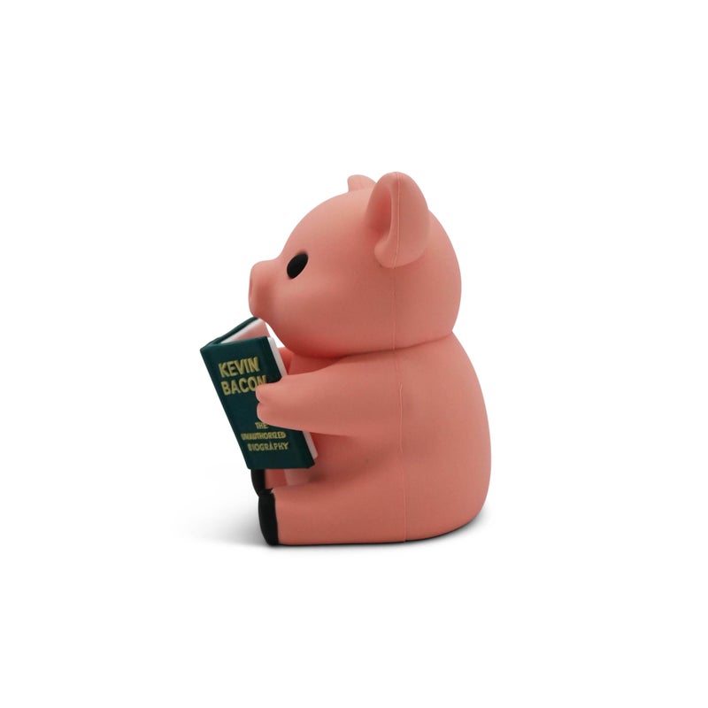 GOOFBALLS Little Readers â€“ Cute Figurines for Bookshelves, Desks, Terrariums & Home Decor â€“ Book-Loving Animal Statue â€“ Pig - Image 5