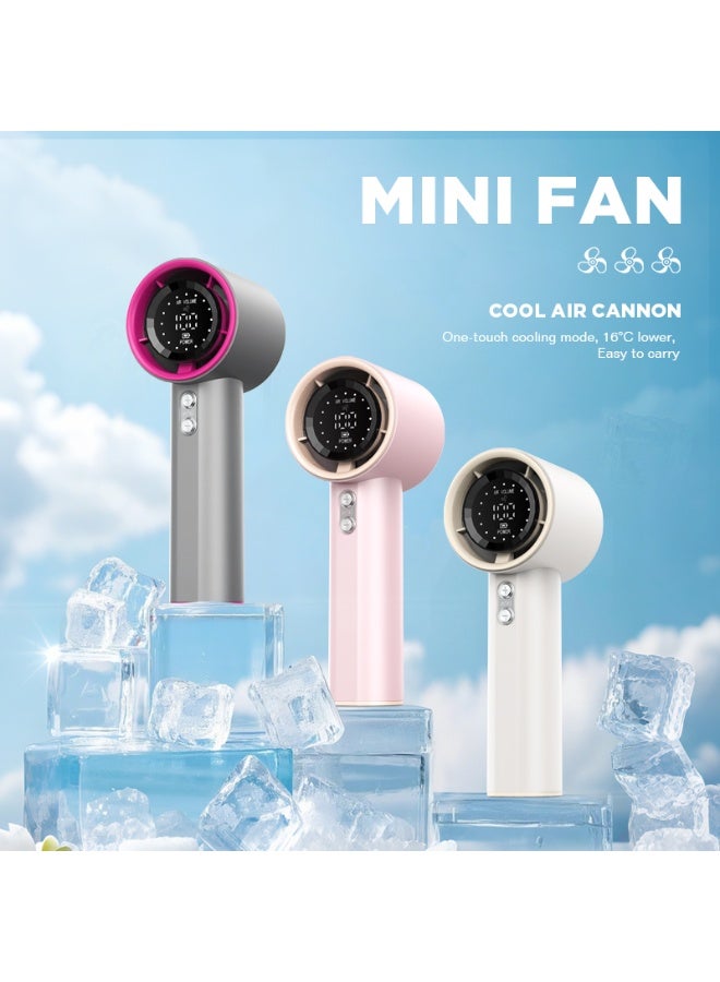 BAIKO GS1 Handheld Portable Fan, 3600mAh Dual-Battery, 13,800 RPM Powerful Motor,  Smart Safety Control, ABS Build - Image 4
