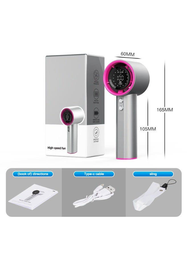 BAIKO GS1 Handheld Portable Fan, 3600mAh Dual-Battery, 13,800 RPM Powerful Motor,  Smart Safety Control, ABS Build - Image 5