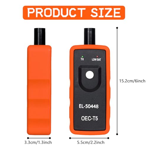 QKYS GM Tpms Relearn Tool, 12V Auto Tire Pressure Monitor System Sensor, EL-50448 TPMS EL50448 OEC-T5 Reset Tool Compatible with Most GM Series Vehicles 2010-2013（1PCS - Image 2