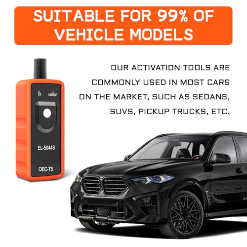 QKYS GM Tpms Relearn Tool, 12V Auto Tire Pressure Monitor System Sensor, EL-50448 TPMS EL50448 OEC-T5 Reset Tool Compatible with Most GM Series Vehicles 2010-2013（1PCS - Image 5