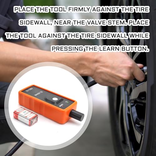 QKYS GM Tpms Relearn Tool, 12V Auto Tire Pressure Monitor System Sensor, EL-50448 TPMS EL50448 OEC-T5 Reset Tool Compatible with Most GM Series Vehicles 2010-2013（1PCS - Image 4