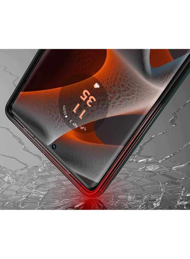 حافظة لهاتف موتورولا موتو إيدج 50 برو غطاء حماية ناعم من مادة البولي يوريثان اللدن بالحرارة أسود غير لامع وغطاء حماية نحيف مناسب للحماية من السقوط مصمم لهاتف موتو إيدج 50 برو - Image 5