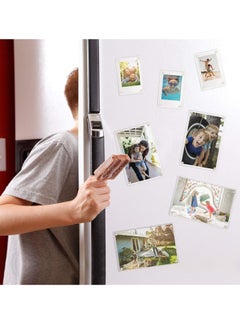 Beauenty Acrylic Fridge Magnetic Photo Frame, Acrylic Picture Frame, Magnet Double Sided Refrigerator Mini Picture Frame Clear Picture Display Frame 2.36 x 3.54 Inch  - Image 2