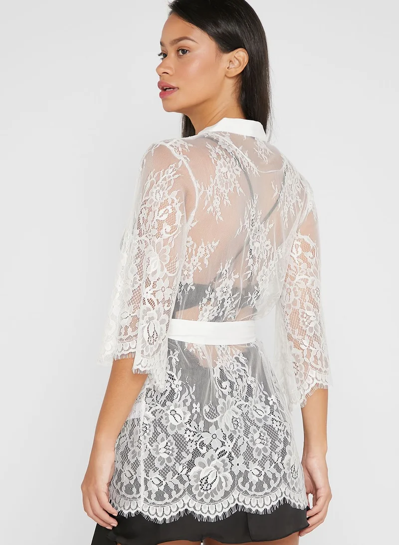 hunkemoller Isabella Allover Lace Kimono