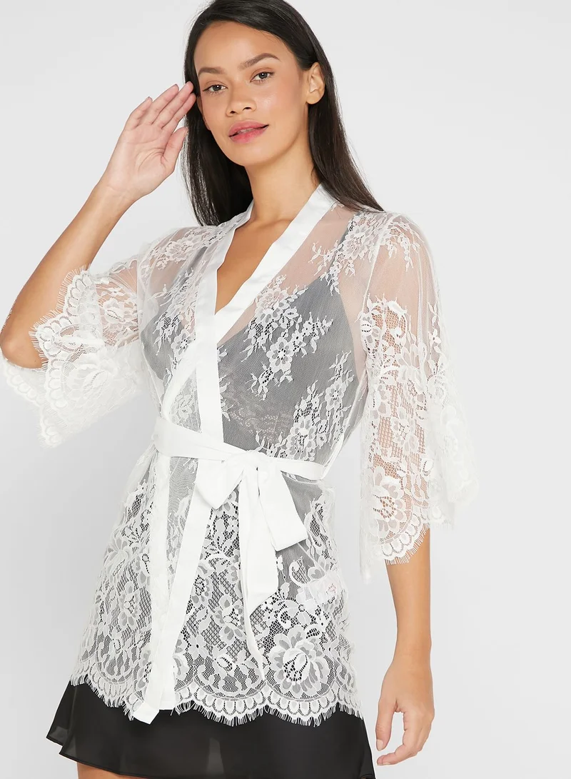 hunkemoller Isabella Allover Lace Kimono