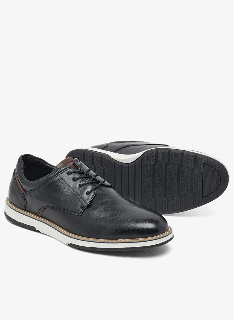 Robert Wood Welt Detail Casual Lace Ups