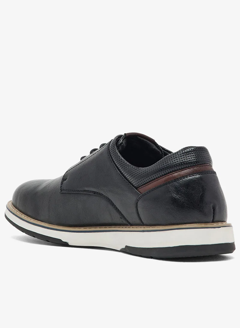 Robert Wood Welt Detail Casual Lace Ups