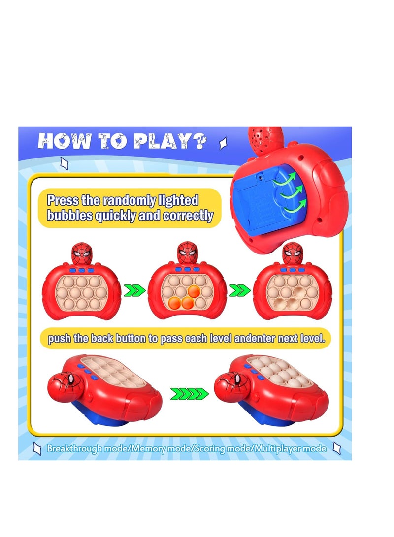 لعبة الضغط السريع على شكل عنكبوت، ألعاب فيدجيت ات برو للأطفال والكبار، لعبة بازل سريعة محمولة باليد، لعبة تخفيف التوتر والفقاعات هدايا الحفلات، هدية للبنات والأولاد - Image 3