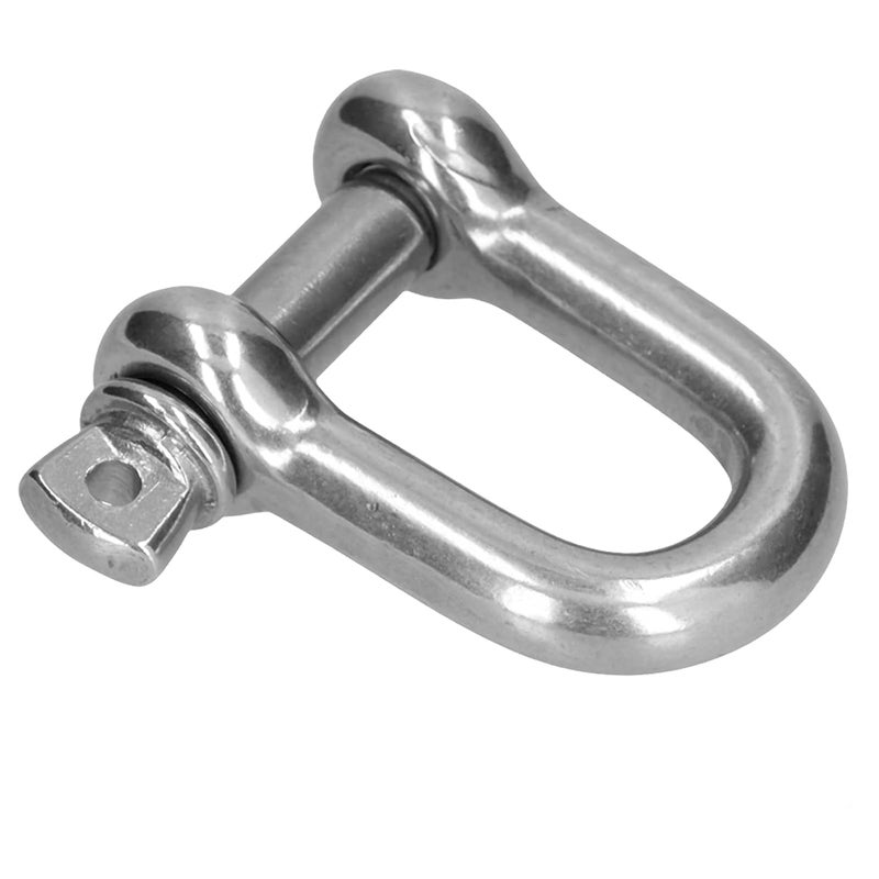 D Ring Anchor Shackle Stainless Steel Screw Pin Chain Connector Marine Land Lifting Tool for Industry (10pcsM10) - Image 3