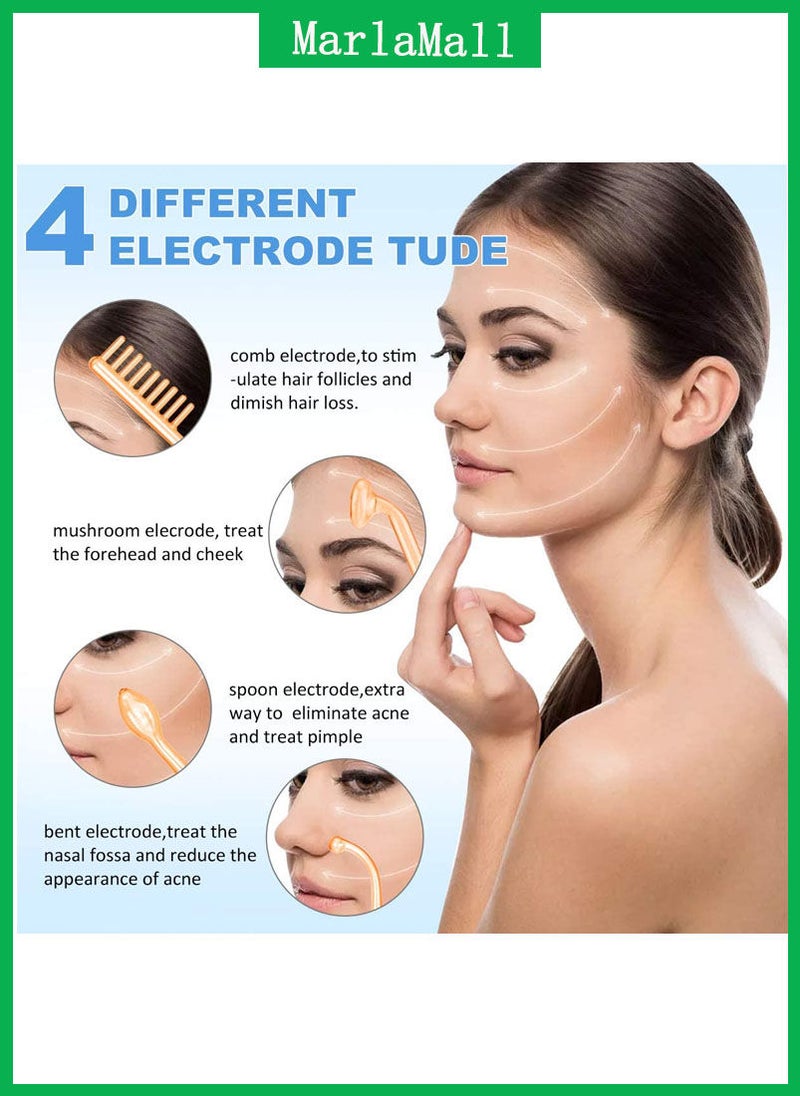 High Frequency Facial Wand for Facial Hair Eye Massage