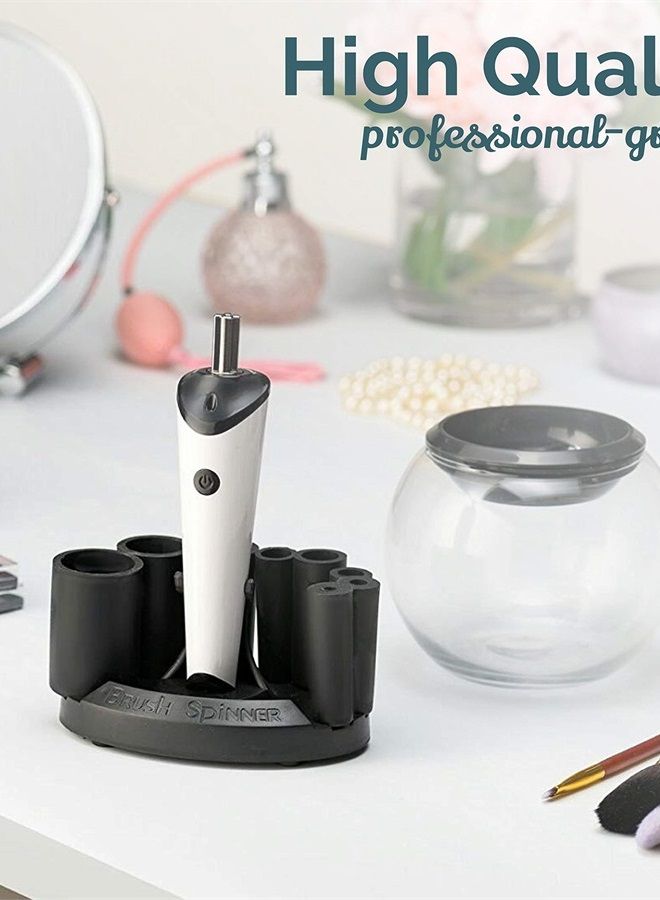 LUXE Electric Makeup Brush Cleaner with Makeup Brush Cleaner Solution Included, USB Charging Station, 3 Adjustable Speeds, Makeup Cleaner to Instantly Wash and Dry Your Makeup Brushes, Make Up Cleaner - Image 4
