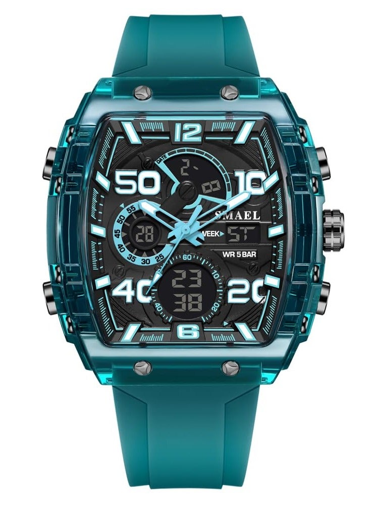 سميل ساعة الرجال ، الرياضة في الهواء الطلق للماء مضيئة متعددة الوظائف الرجل ساعة-49mm - Image 2