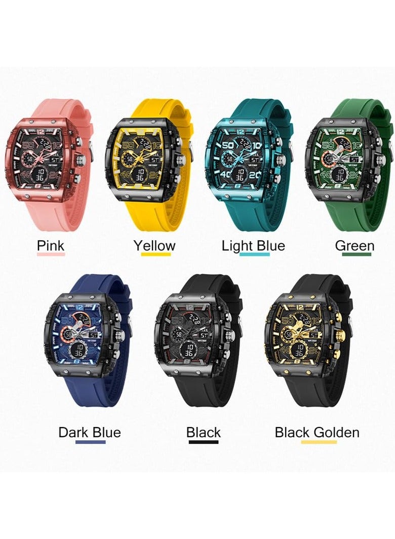 سميل ساعة الرجال ، الرياضة في الهواء الطلق للماء مضيئة متعددة الوظائف الرجل ساعة-49mm - Image 4