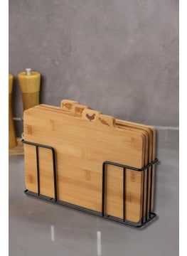 Atbyhome Bamboo Stand Cutting Board Set of 4 - M7B11  - Image 1