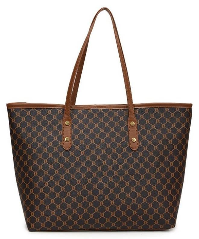 حقيبة كتف منقوشة متعددة الاستخدامات للسيدات، حقيبة يد ذات سعة كبيرة للسيدات، حقيبة يد كبيرة، حقيبة يد من جلد البولي يوريثان الرجعية، حقيبة الإبط، حقيبة جانبية، حقيبة الشاطئ، حقيبة الهاتف للفتيات - Image 1