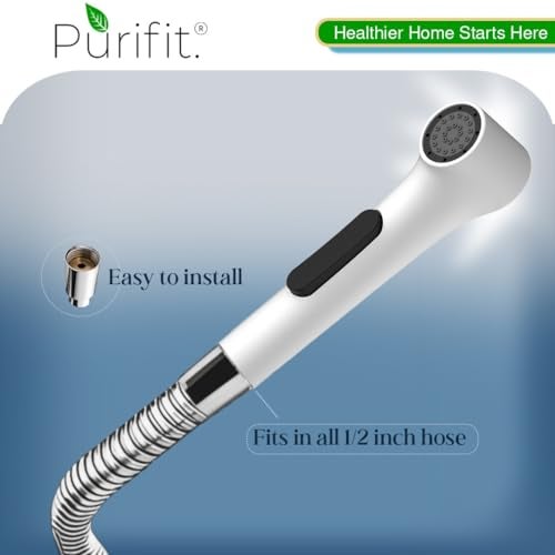Purifit Eco Jet Health Faucet | High Pressure Jet Spray for Bathroom (Without Hose) | Anti-Stain Coating | Jet Spray Pipe for Washroom | White - Image 4