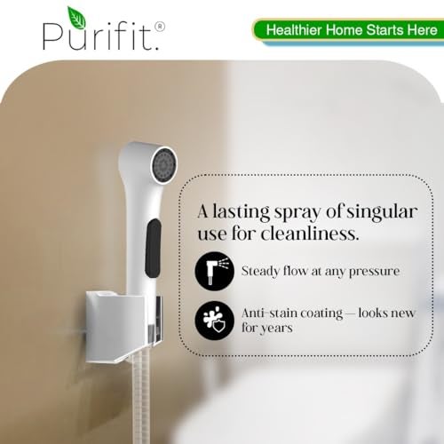 Purifit Eco Jet Health Faucet | High Pressure Jet Spray for Bathroom (Without Hose) | Anti-Stain Coating | Jet Spray Pipe for Washroom | White - Image 5