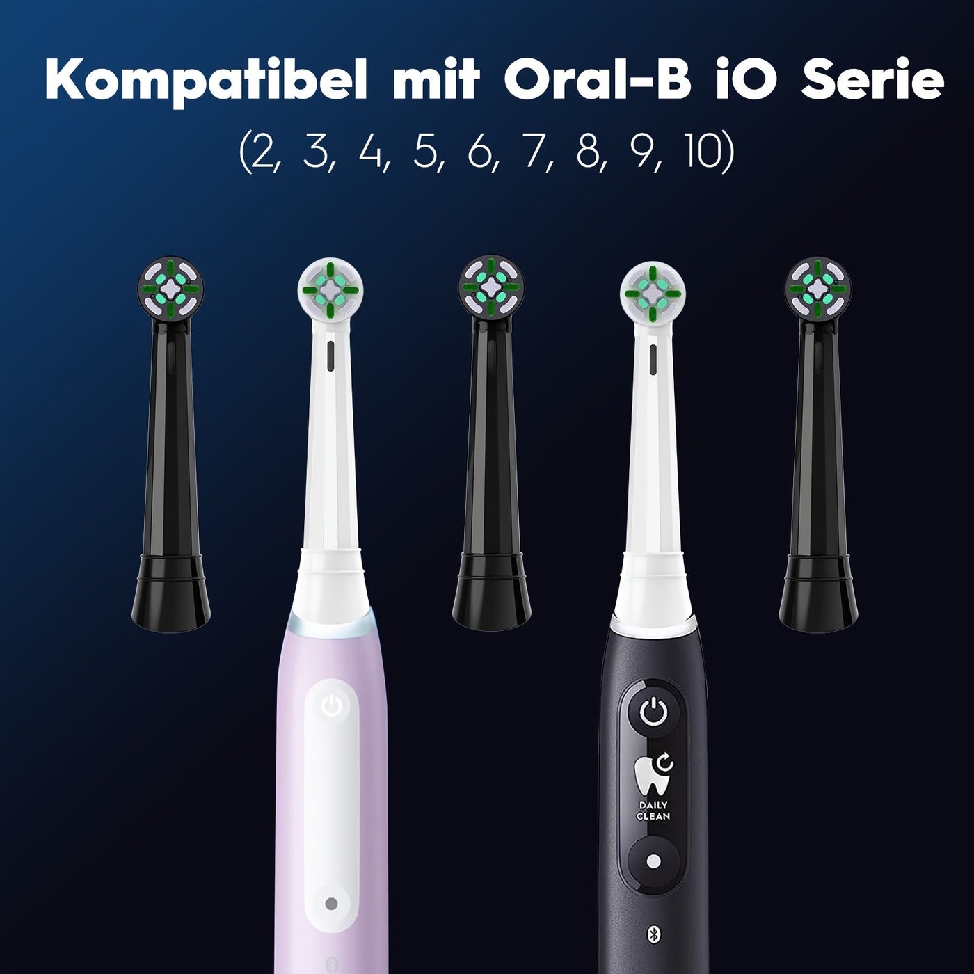 10 Pack Mix Color Replacement Brush Heads For Oral B Io Series 2 Through 10 Deep Cleaning And Gum Care