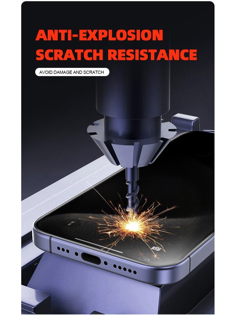 AJYAL [2-Packs] iPhone 14/13/13 PRO [Premium Tempered Glass] Auto Alignment Screen Protector - Full Cover Edge to Edge - iPhone 13/14/13 PRO  - Image 5