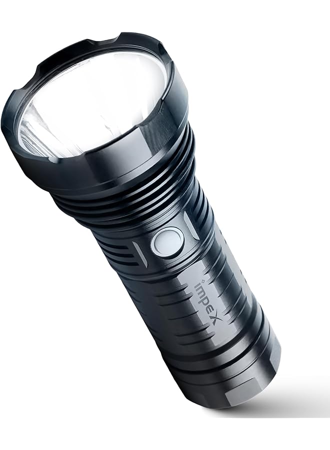 Impex Rechargeable LED Flashlight High Bright LED Torch 20W 6600mAh Battery 1500 Lumens Portable Design 2 Year Warranty(Ultra X20)  - Image 1