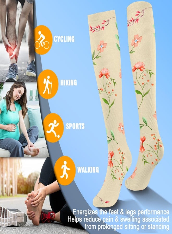 cerpite Compression Socks for Women & Men 6 Pairs Knee High Compression Socks 20-30 mmhg Best for Running,Nurse,Travel - Image 5
