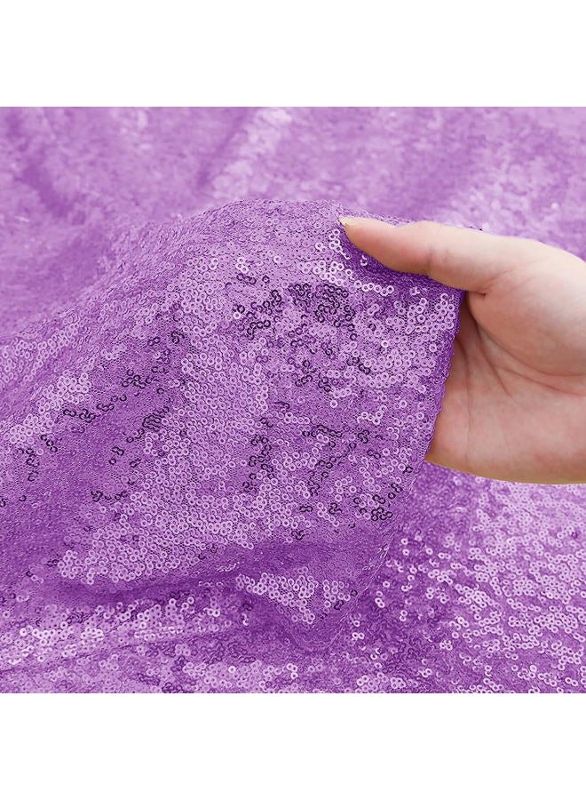 Sugargirl Lavender Purple Sequin Backdrop Curtain 2 Panels 2FTx8FT Glitter Lavender Background Drapes Sparkle Photography Backdrop for Party Wedding Birthday Wall Decoration - Image 5