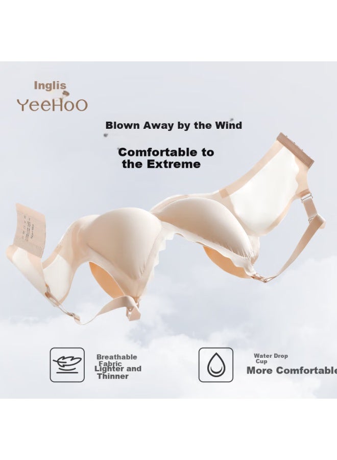 Enoulite Ying A-class Maternity Nursing Bra Special Comfortable Seamless Anti-sagging Bra For Postpartum Breastfeeding Underwear Skin L - Image 3