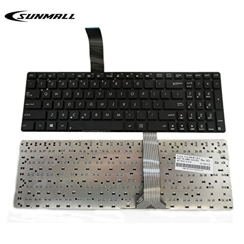 SUNMALL Keyboard Replacement Compatible with Asus K55 K55A K55V K55DE K55VD K55VJ K55VM K55XI K55VS R500V R500VD R500VS F751LK F751M K751L X751L X751LD Series Black US Layout - Image 3