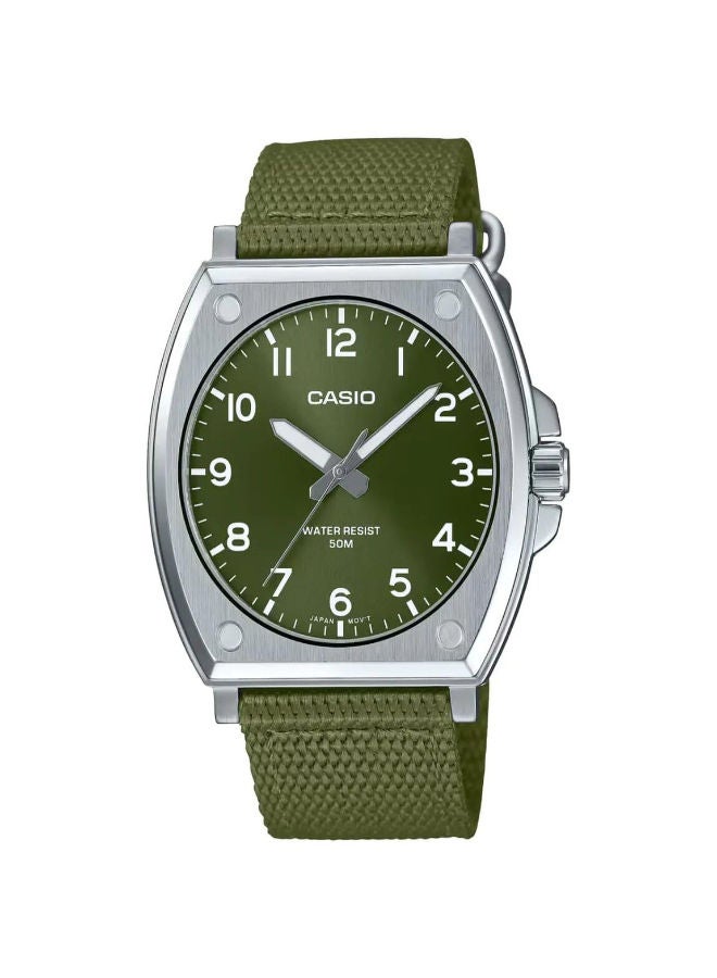 CASIO Fabric Analog Wrist Watch  MTP-E730C-3AVDF - Image 1