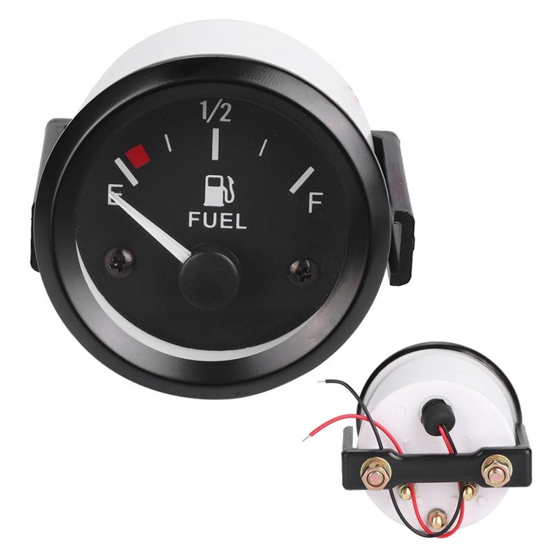Electric Fuel Gauge Car Fuel Level Gauge - Sturdy Durable Lighted Oil Meter Gauge with Installing Accessories for Automobile - Image 5
