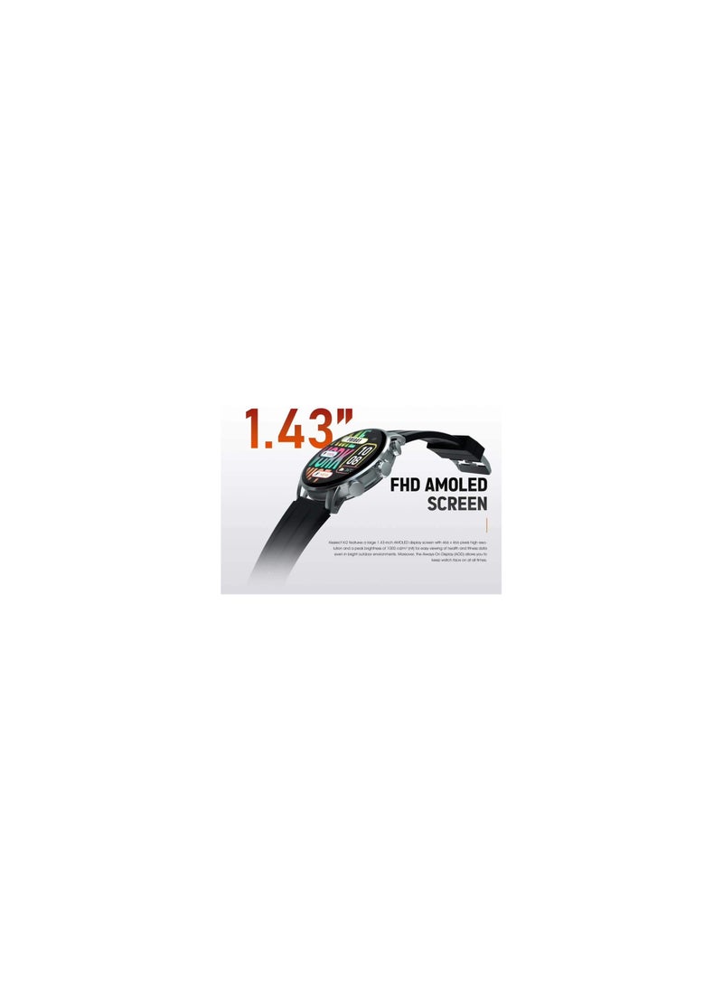 KIESLECT - Smart Calling Watch Kr2 - Double Straps  Black - Image 1