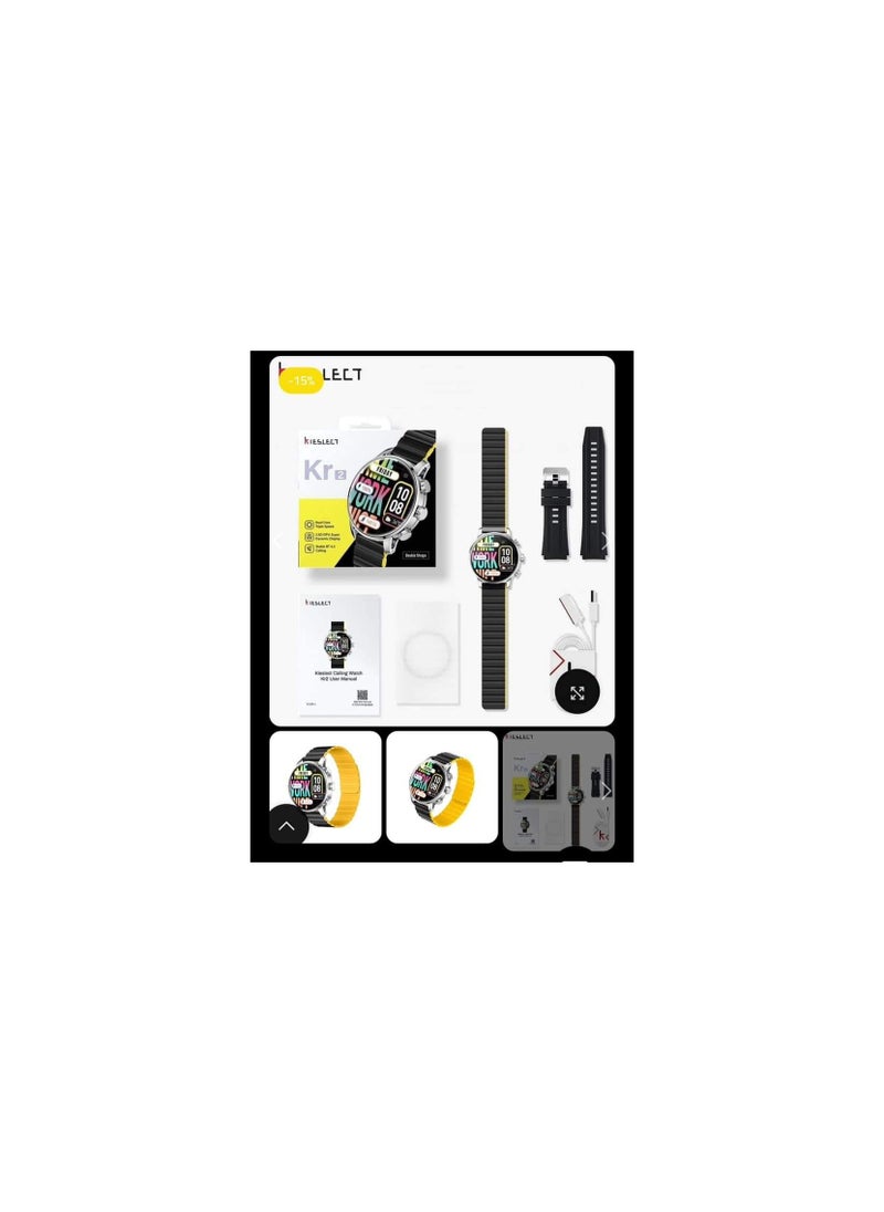 KIESLECT - Smart Calling Watch Kr2 - Double Straps  Black - Image 1