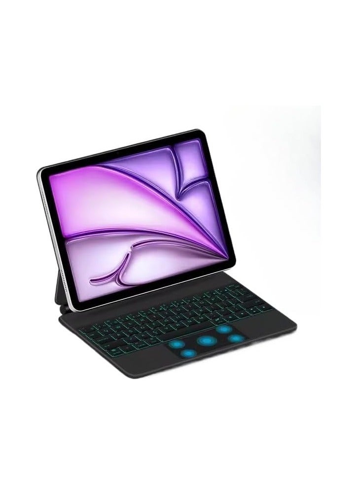 Fits iPad Air 11-inch M3 (2025) / M2 (2024), iPad Air 7th/6th Generation Backlit Magnetic Floating Wireless Keyboard Case, Bluetooth Keyboard with Multi-Touch Pad - Image 1