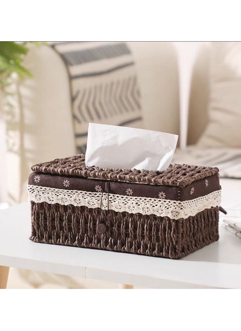 FFD Tissue Case Napkin Holder Brown 24x10x14