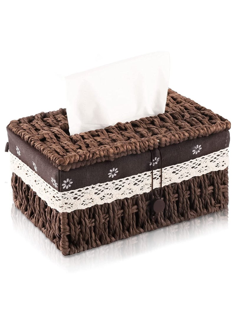 Generic - FFD Tissue Case Napkin Holder Brown 24x10x14 - Image 1
