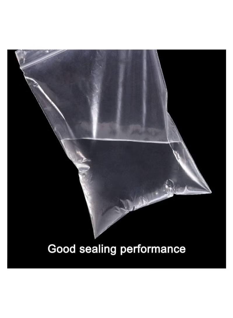 Small Plastic Resealable Zipper Bags, 100 Pcs Grip Seal Clear Plastic Bags, Resealable Clear Storage Pouch Bags, for Kitchen Storage, Jewellery, Craft Storage 8x12cm - Image 4