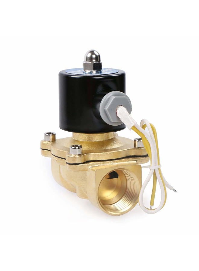 U.S. Solid 1" Brass Electric Solenoid Valve 110VAC Normally Closed Non-potable Water, Diesel (16 PCS) - Image 5