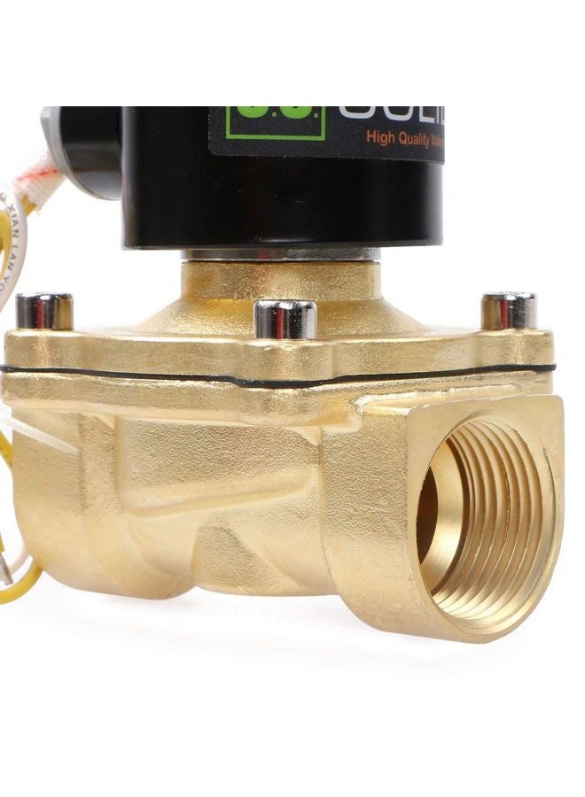 U.S. Solid 1" Brass Electric Solenoid Valve 110VAC Normally Closed Non-potable Water, Diesel (16 PCS) - Image 3