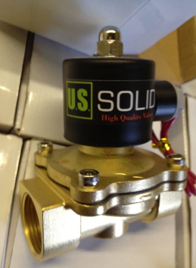 U.S. Solid 1" Brass Electric Solenoid Valve 110VAC Normally Closed Non-potable Water, Diesel (16 PCS) - Image 4