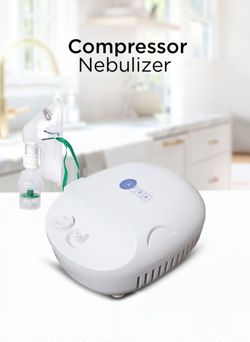 AFRA حزمة كومبو من جهاز النيبوليزر الضاغط AF-400CN ومقياس حرارة الأذن بالأشعة تحت الحمراء AF-302ITE، SKU: AF-400CN حزمة كومبو، ضمان لمدة 2 سنوات - Image 1
