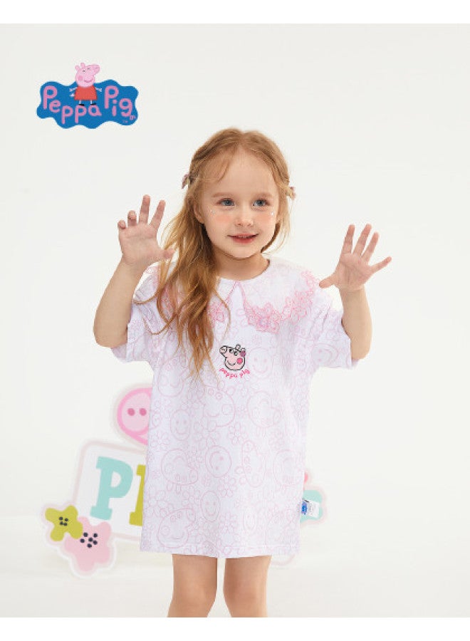 Peppa Pig Girls Dresses New Summer Baby Princess Dress High-end Children's Dress - Image 1