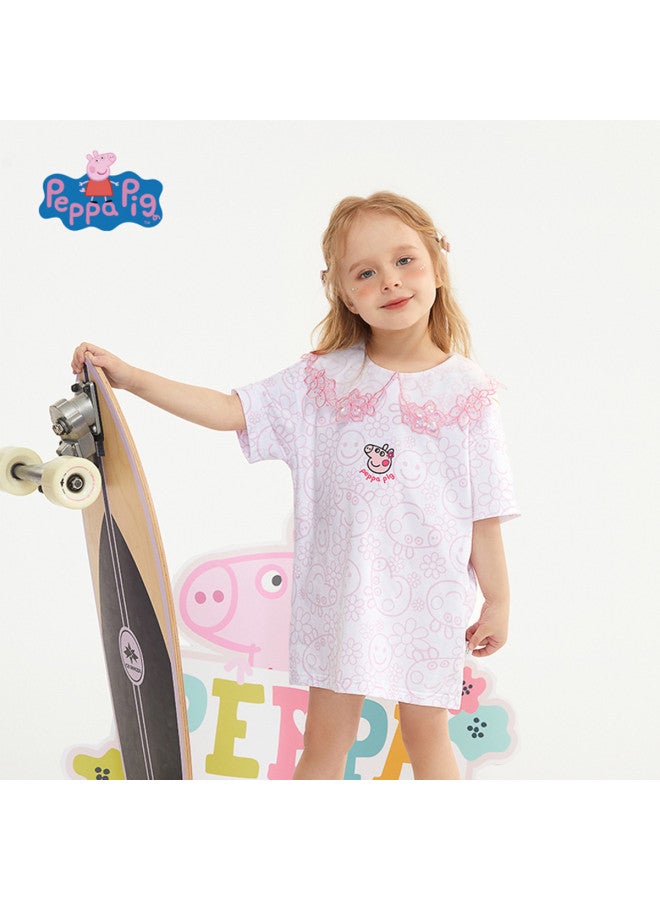 Peppa Pig Girls Dresses New Summer Baby Princess Dress High-end Children's Dress - Image 4